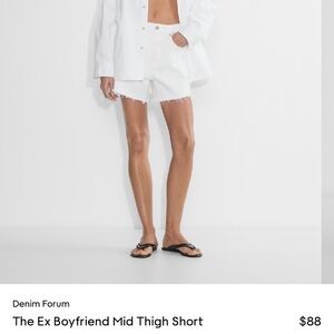 Denim Forum ex boyfriend midi short